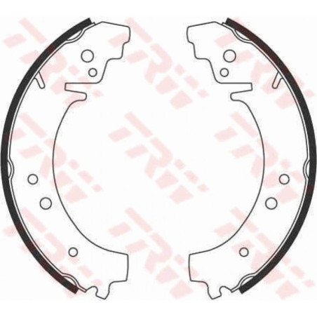 TRW GS8222 Kit ganasce freno per