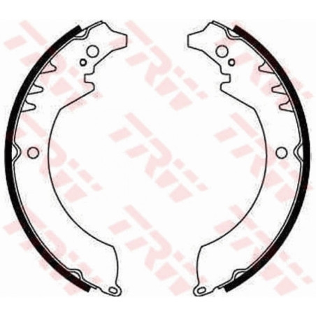 TRW GS8251 Brake Shoe Set Rear for