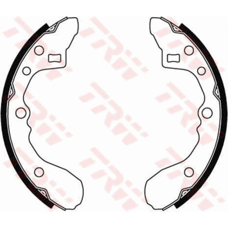 TRW GS8286 Kit ganasce freno per