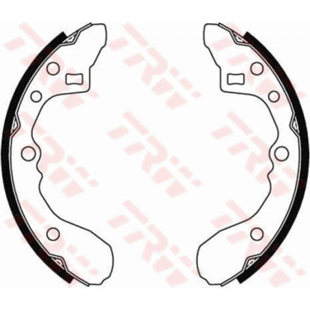 TRW GS8286 Brake Shoe Set Rear for