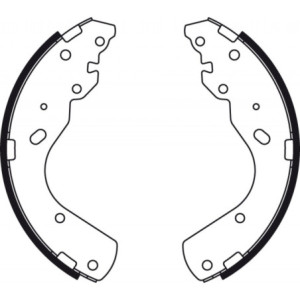 TRW GS8443 Kit ganasce freno per