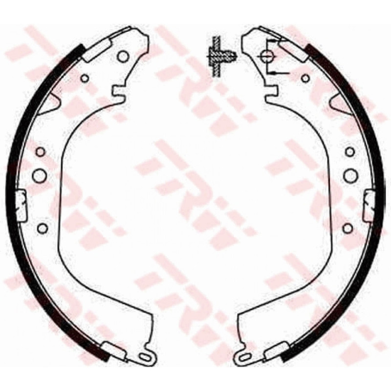 TRW GS8502 Brake Shoe Set Rear for
