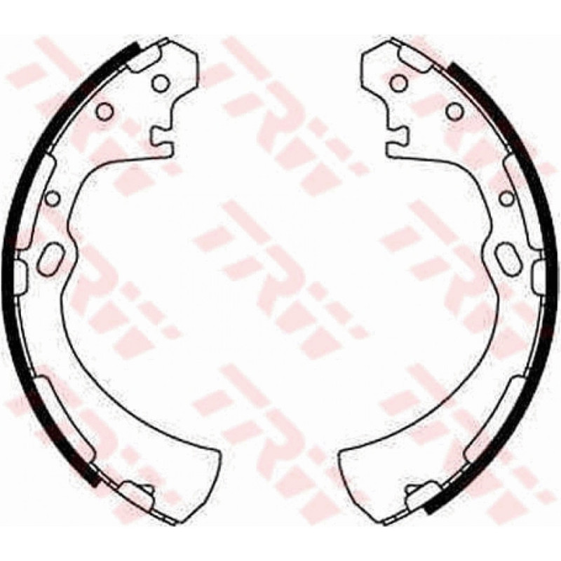 TRW GS8512 Brake Shoe Set Rear for