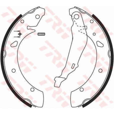 TRW GS8640 Brake Shoe Set Rear for