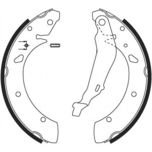 TRW GS8640 Brake Shoe Set Rear for