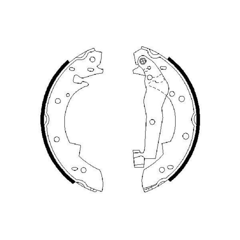 BOSCH 0 986 487 013 Sada brzdových čeľustí pre