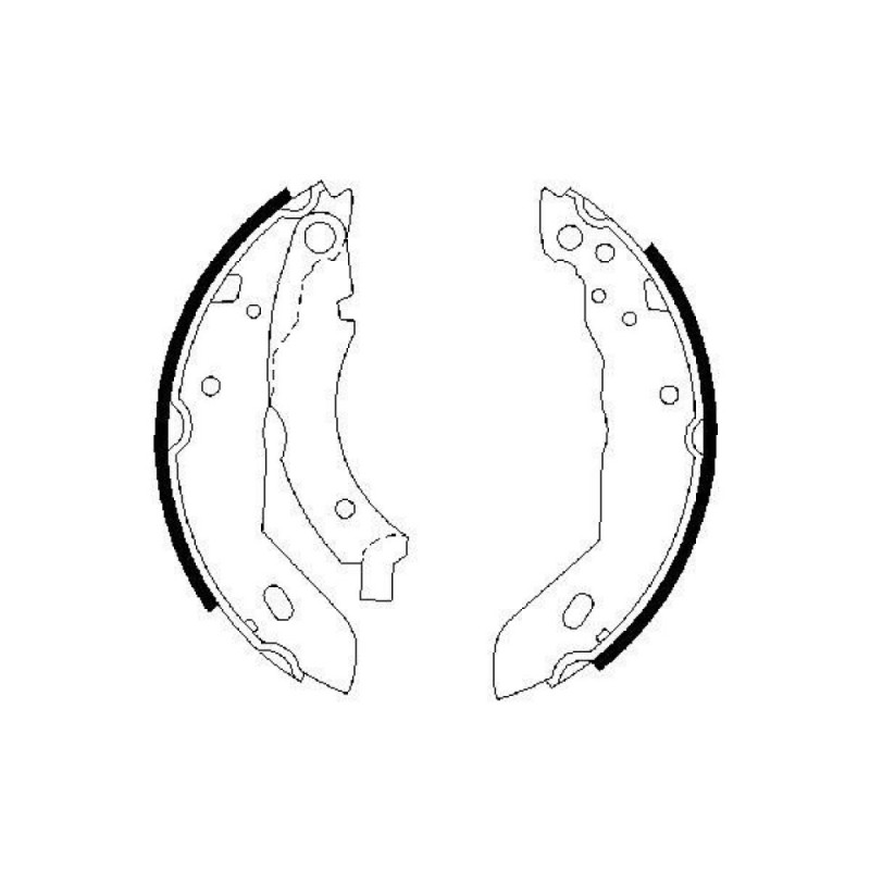 BOSCH 0 986 487 084 Kit ganasce freno per