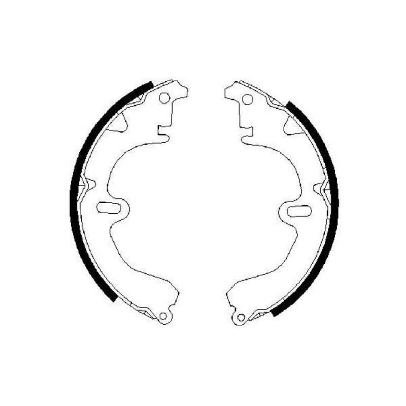 BOSCH 0 986 487 203 Brake Shoe Set for