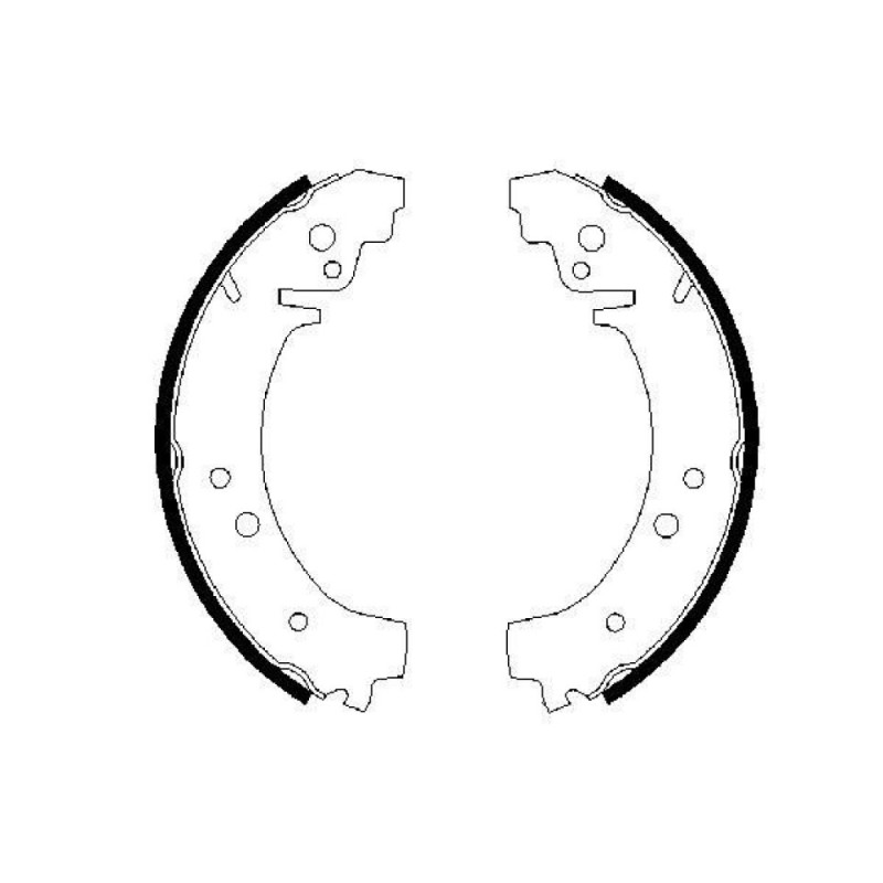 BOSCH 0 986 487 217 Brake Shoe Set for