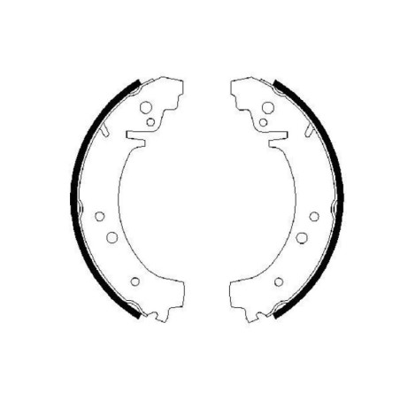 BOSCH 0 986 487 217 Brake Shoe Set for