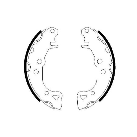 BOSCH 0 986 487 252 Zestaw szczęk hamulcowych dla