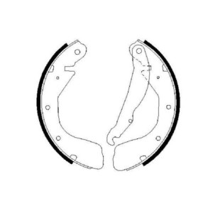 BOSCH 0 986 487 263 Zestaw szczęk hamulcowych dla