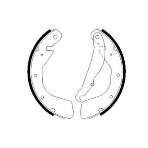 BOSCH 0 986 487 264 Jeu de mâchoires de frein pour