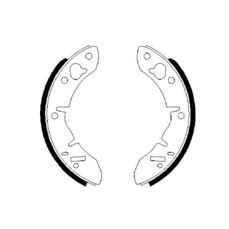 BOSCH 0 986 487 273 Bremsbackensatz für