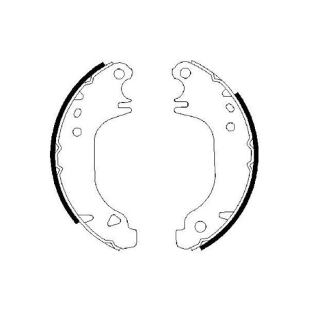 BOSCH 0 986 487 274 Brake Shoe Set Rear for