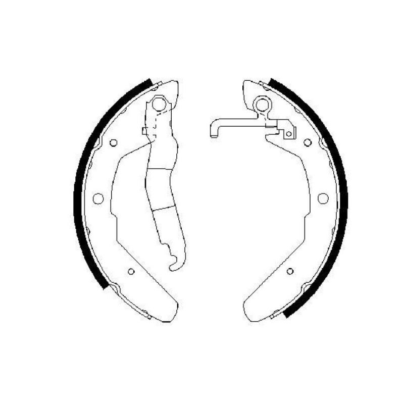 BOSCH 0 986 487 279 Jeu de mâchoires de frein pour