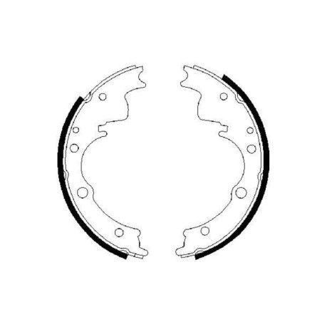 BOSCH 0 986 487 287 Zestaw szczęk hamulcowych dla
