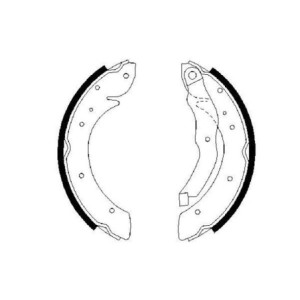 BOSCH 0 986 487 327 Bremsbackensatz für