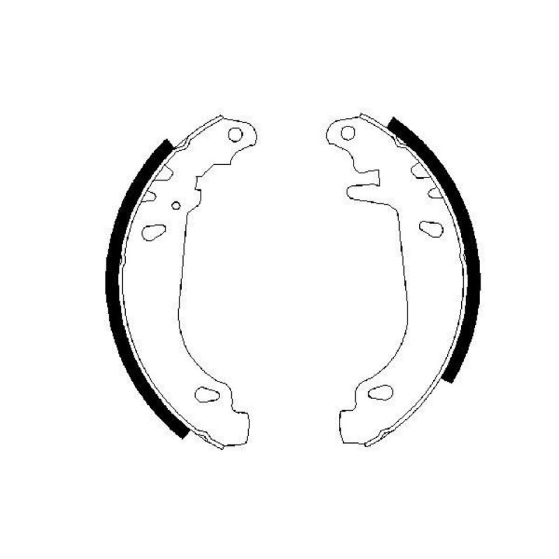 BOSCH 0 986 487 346 Brake Shoe Set for