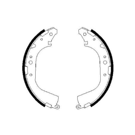 BOSCH 0 986 487 354 Kit ganasce freno per