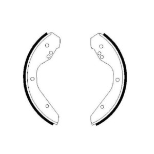 BOSCH 0 986 487 386 Bremsbackensatz für