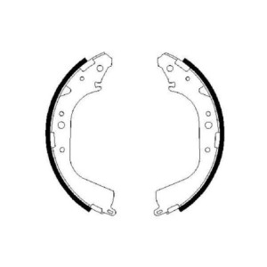 BOSCH 0 986 487 414 Brake Shoe Set for