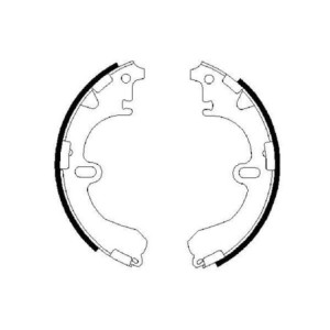 BOSCH 0 986 487 422 Brake Shoe Set for