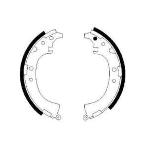 BOSCH 0 986 487 424 Brake Shoe Set for