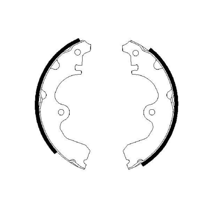 BOSCH 0 986 487 474 Brake Shoe Set for