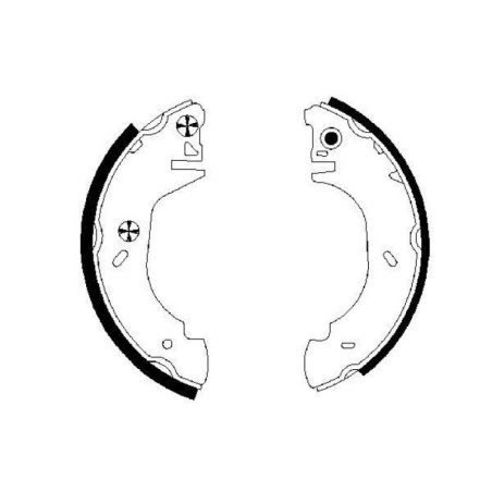 BOSCH 0 986 487 524 Jeu de mâchoires de frein pour