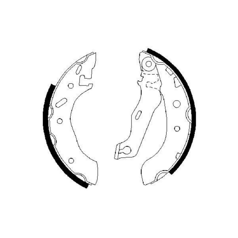 BOSCH 0 986 487 553 Bremsbackensatz für