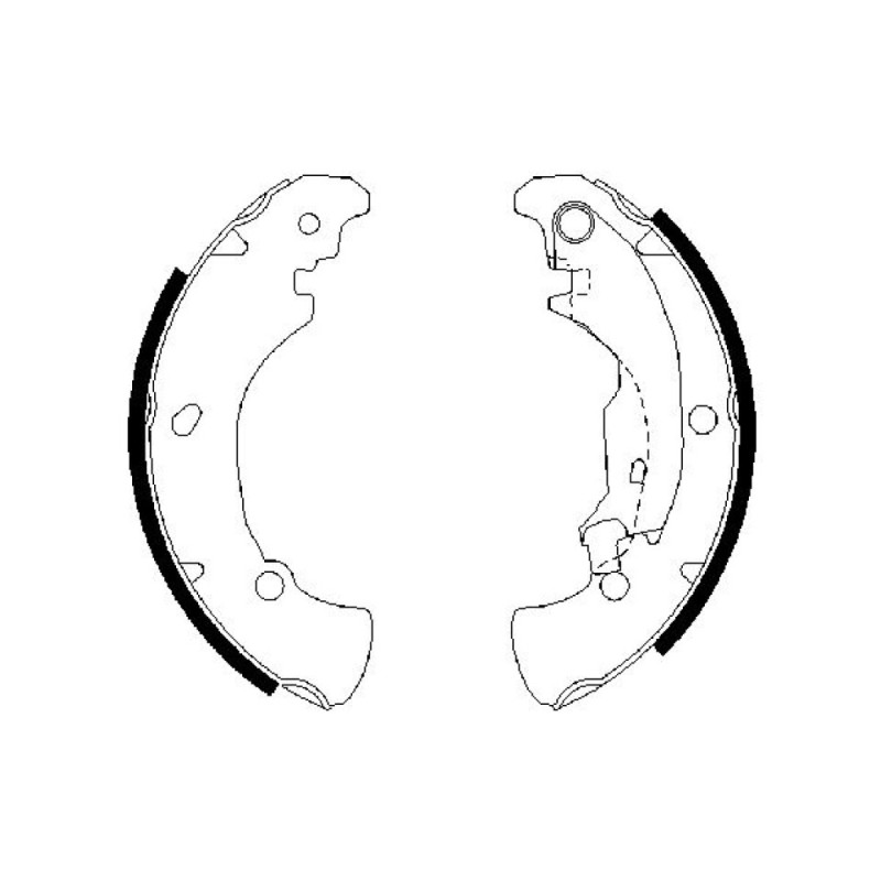 BOSCH 0 986 487 560 Brake Shoe Set for