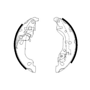 BOSCH 0 986 487 597 Jeu de mâchoires de frein pour