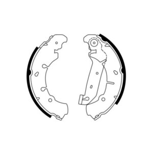 BOSCH 0 986 487 599 Brake Shoe Set for