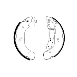 BOSCH 0 986 487 612 Jeu de mâchoires de frein pour
