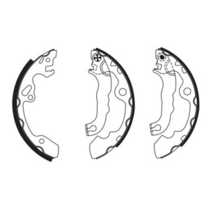 BOSCH 0 986 487 633 Sada brzdových čeľustí pre