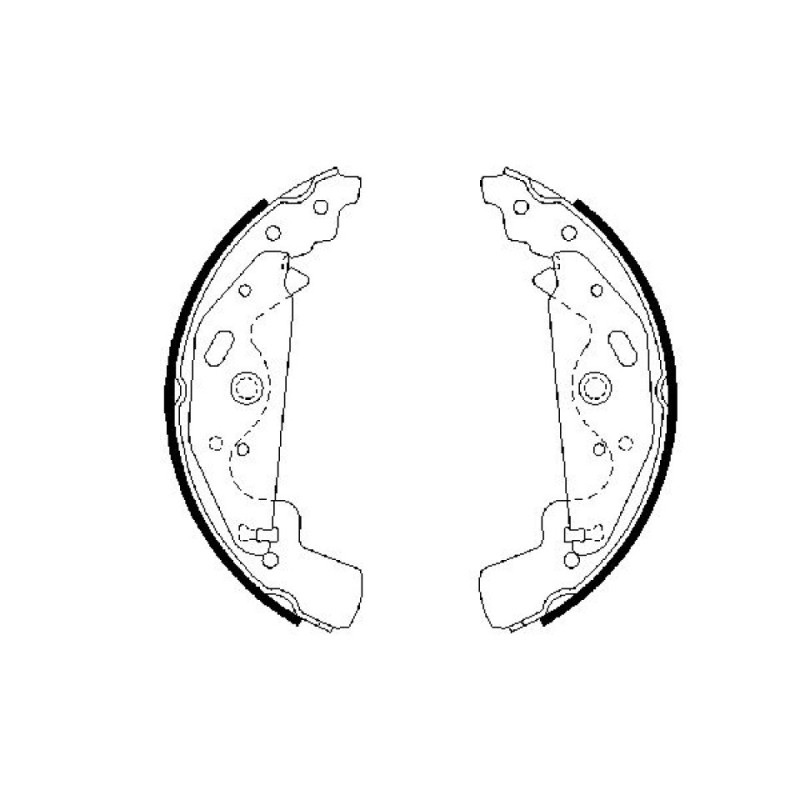 BOSCH 0 986 487 643 Sada brzdových čelistí pro