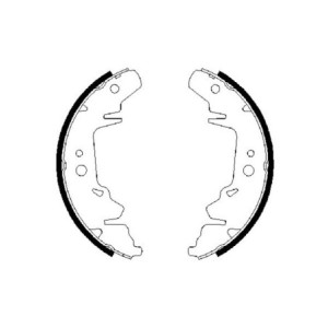 BOSCH 0 986 487 659 Brake Shoe Set for