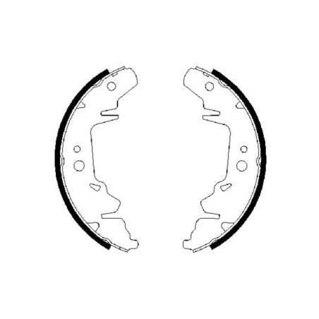 BOSCH 0 986 487 659 Brake Shoe Set for