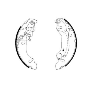 BOSCH 0 986 487 669 Kit ganasce freno per