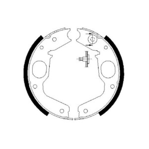 BOSCH 0 986 487 719 Jeu de mâchoires de frein pour