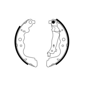 BOSCH 0 986 487 754 Brake Shoe Set for