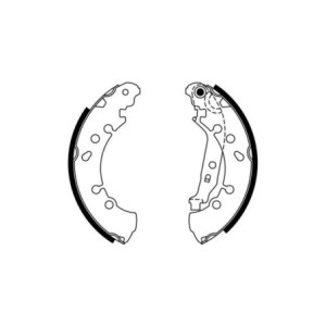 BOSCH 0 986 487 759 Brake Shoe Set for