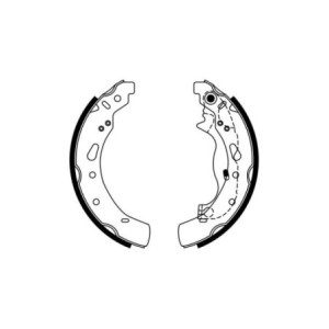 BOSCH 0 986 487 767 Brake Shoe Set for