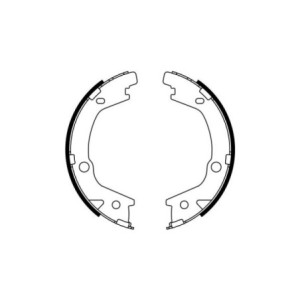 BOSCH 0 986 487 770 Kit ganasce freno per