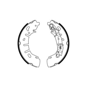 BOSCH 0 986 487 773 Brake Shoe Set for