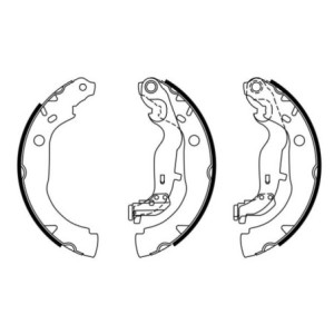 BOSCH 0 986 487 774 Brake Shoe Set for