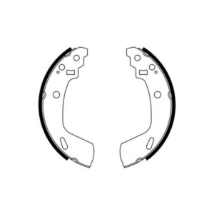 BOSCH 0 986 487 775 Bremsbackensatz für