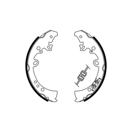 BOSCH 0 986 487 787 Bremsbackensatz für