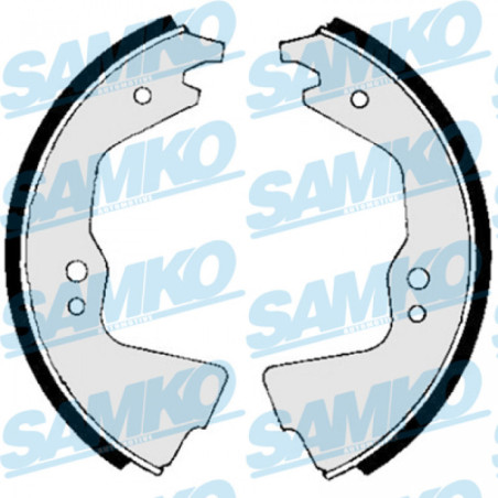 SAMKO 80680 Brake Shoe Set for